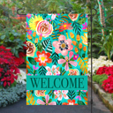  Garden Flag - Welcome Green Fern