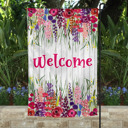  Garden Flag - Welcome Floral