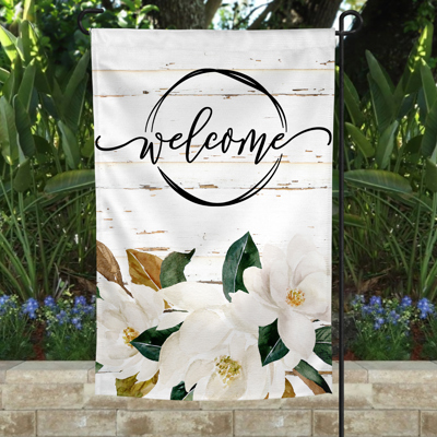 Garden Flag - Welcome Magnolia Circle