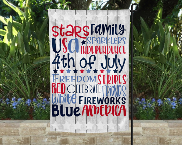 Garden Flag - Fourth of July Subway