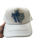  Trucker Hat - Blue Texas with Bow