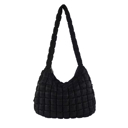 Black Oversized Puff Bag Shoulder Bag