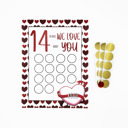  Valentine Scratch Off Print - 14 Things I or We Love About You