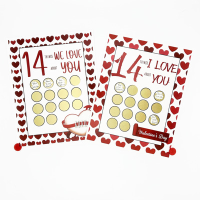 Valentine Scratch Off Print - 14 Things I/We Love About You