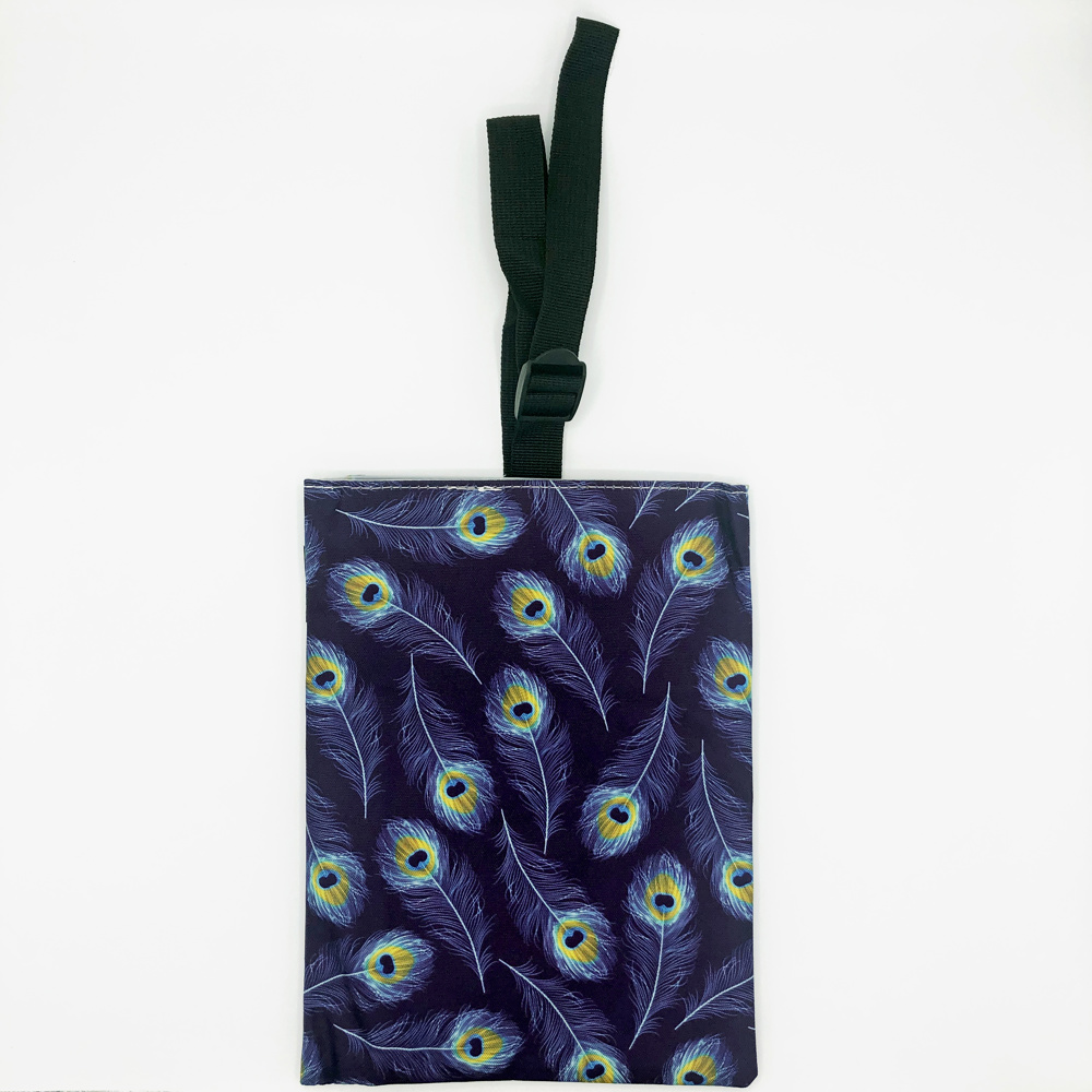 Reusable Car Trash Bag - Peacock Feathers