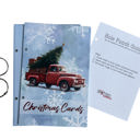 Red Truck Greeting Card Keeper Organizer