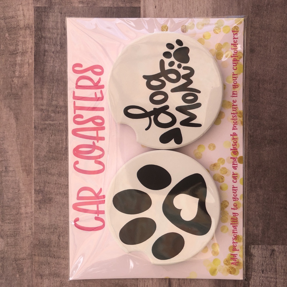 Car Coasters - Dog Mom