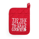 Tis the Season to Bake Cookies Potholder Only Cheerful Holiday Potholder and Spatula