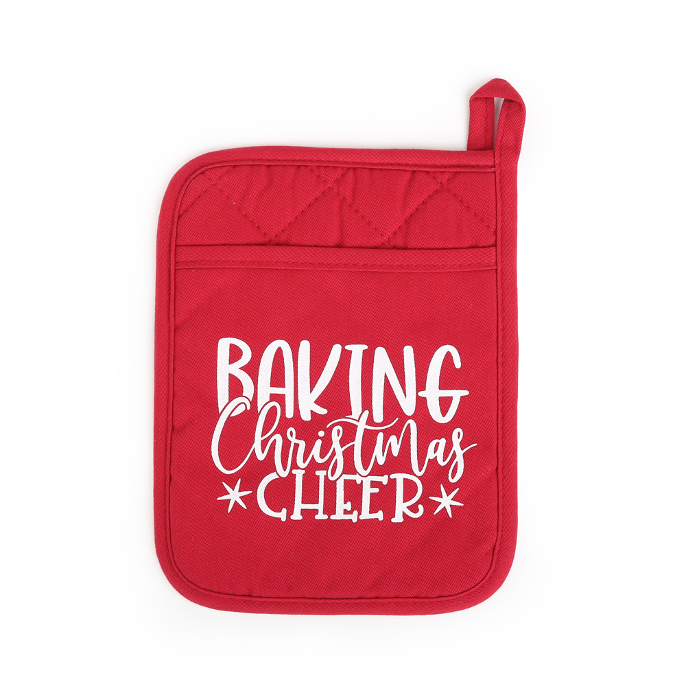 Cheerful Holiday Potholder and Spatula