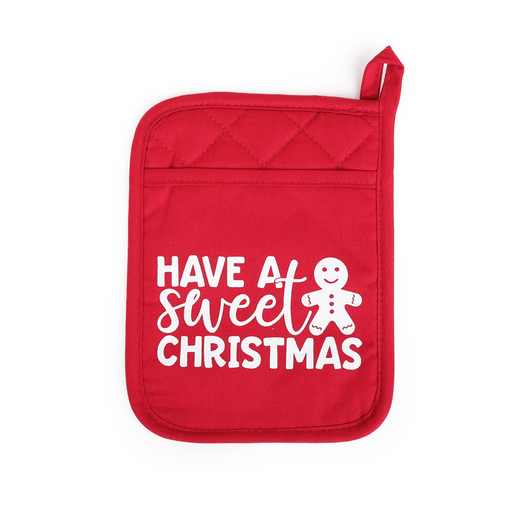 Cheerful Holiday Potholder and Spatula