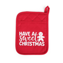 Have a Sweet Christmas Potholder Only Cheerful Holiday Potholder and Spatula