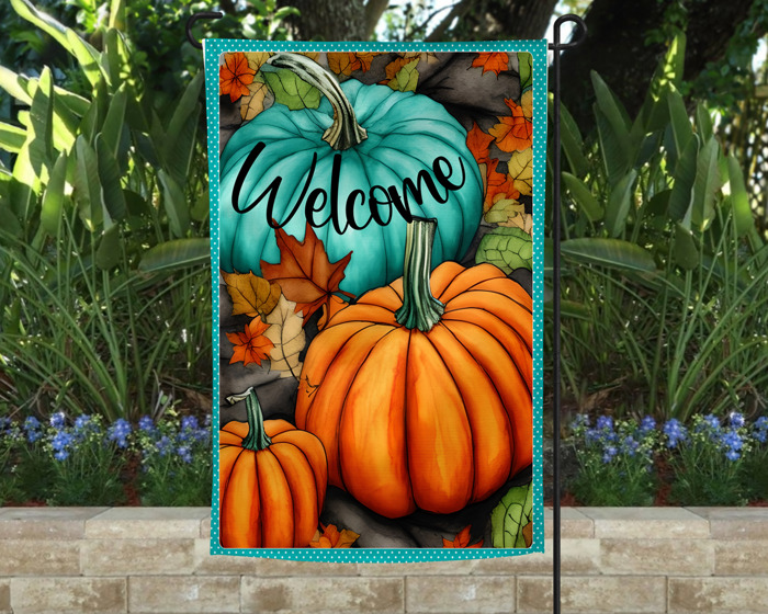 Fall Themed Garden Flags