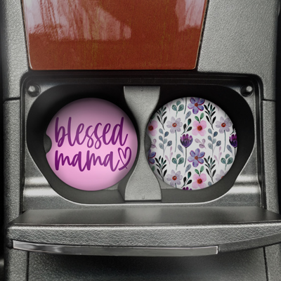 Car Coasters - Blessed Mama