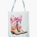  Tote bag - boots and bow