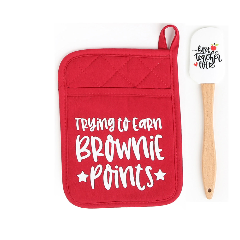 Teacher Potholder and Spatula Gift