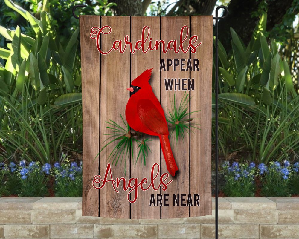 Garden Flag - Cardinals and Angels