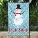  Garden Flag - Let It Snow Snowman