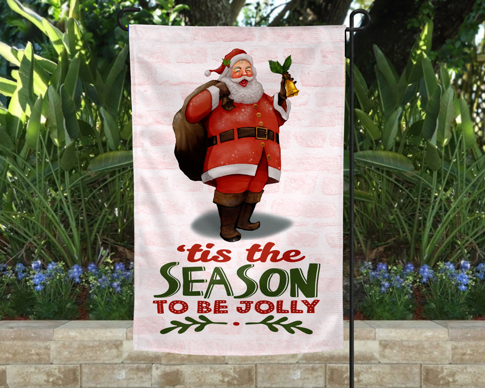 Garden Flag - Tis the Season to be Jolly