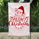  Garden Flag - Meowy Christmas