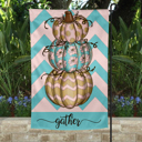  Garden Flag - Gather Blue Chevron