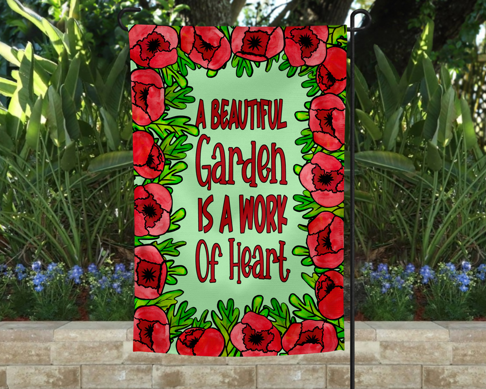 Garden Flag - Garden Work of Heart