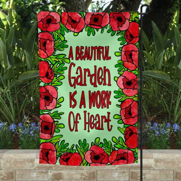 Garden Flag - Garden Work of Heart