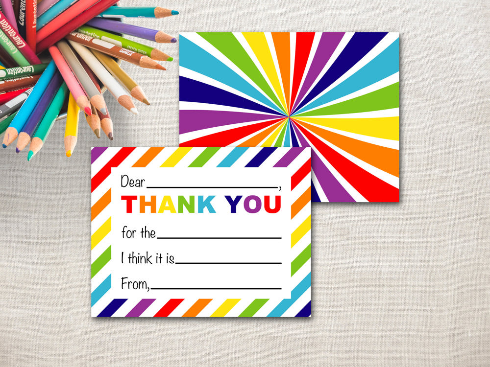 Thank You Card - Fill in the Blank