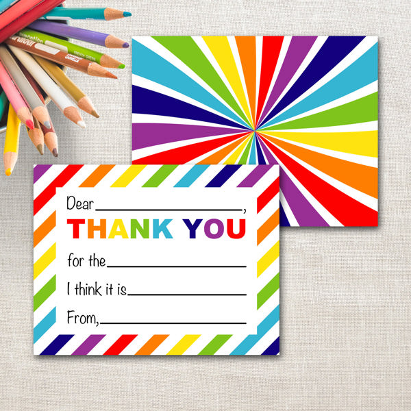 Thank You Card - Fill in the Blank