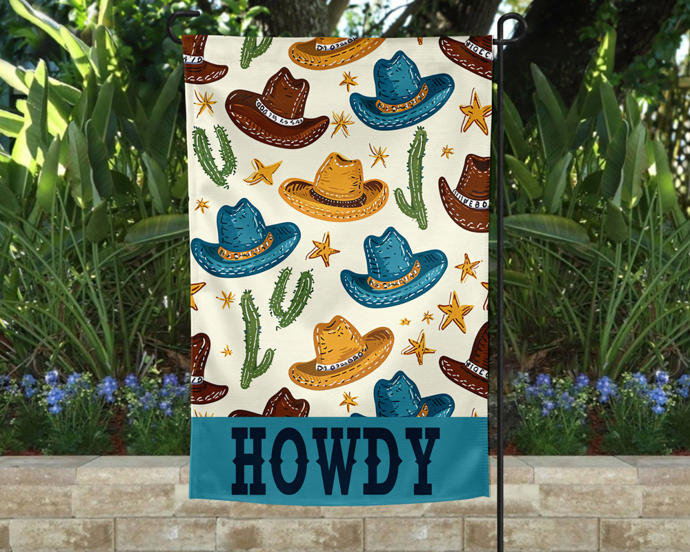 Garden Flag - Blue Howdy