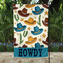  Garden Flag - Blue Howdy