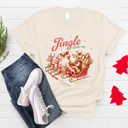  Tee - Jingle All the Way Holiday Christmas Santa T-shirt