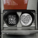  Car Coasters - Peace Love Dogs