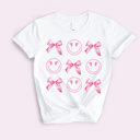  Tee - Pink Bows and Smileys T-Shirt