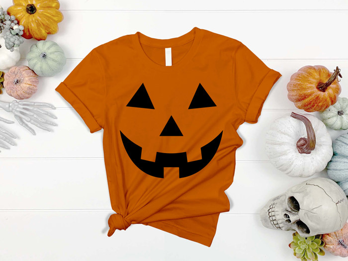 Tee - Pumpkin Jack-o-Lantern Orange T-Shirt
