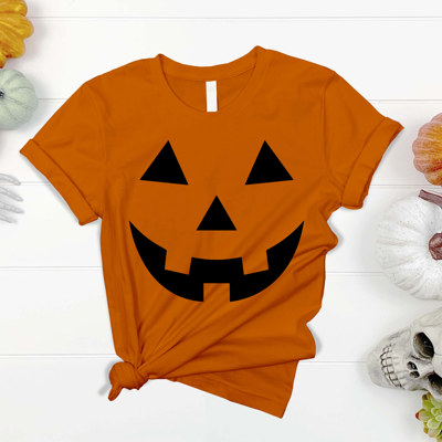 Tee - Pumpkin Jack-o-Lantern Orange T-Shirt