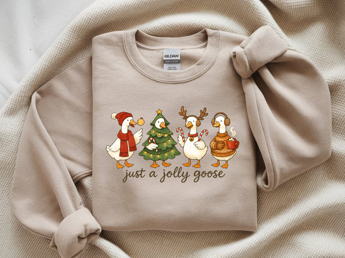 Crewneck Sweatshirt - Just a Jolly Goose