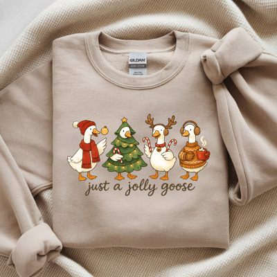 Crewneck Sweatshirt - Just a Jolly Goose
