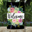  Garden Flag - Welcome Succulents and Flowers