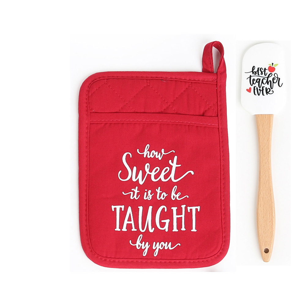 Teacher Potholder and Spatula Gift