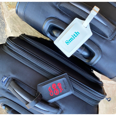 Personalized Leather Luggage Tag