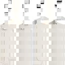 Ivory Personalized Leather Luggage Tag