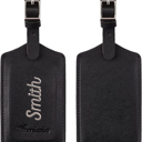 Personalized Leather Luggage Tag
