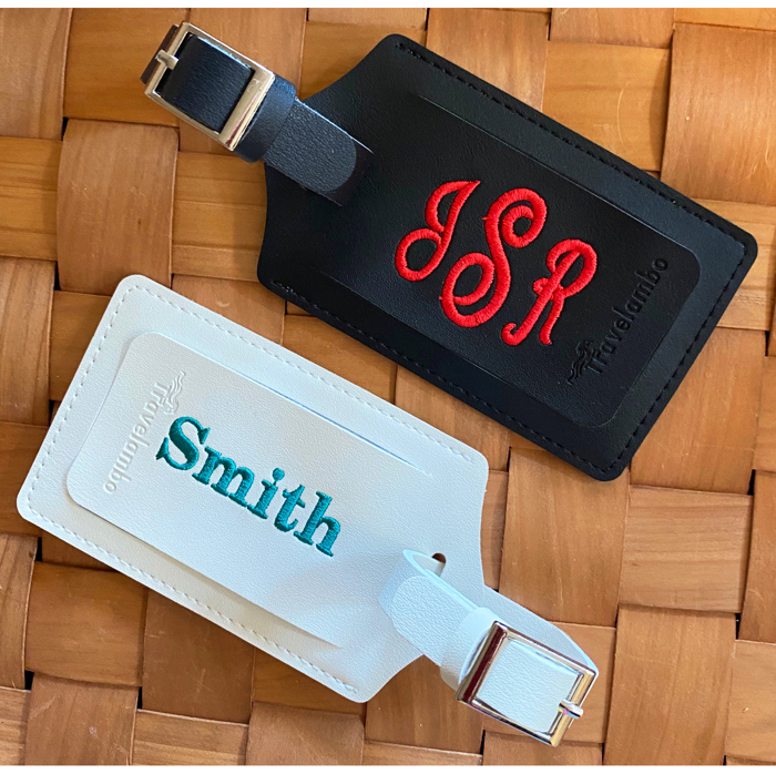 Personalized Leather Luggage Tag