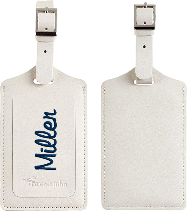 Personalized Leather Luggage Tag