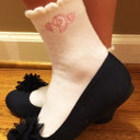  Personalized Little Girl Ruffle Top Socks