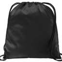 Black Personalized  Drawstring Bag