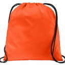 Orange Personalized  Drawstring Bag