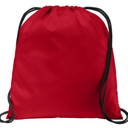 Red Personalized  Drawstring Bag