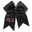 Black Personalized Hair Bows