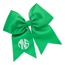 Green Personalized Hair Bows